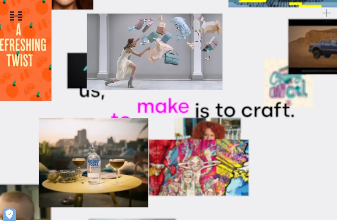 Capture d'écran du projet: Hogarth Worldwide – Agence Créative & Publicité